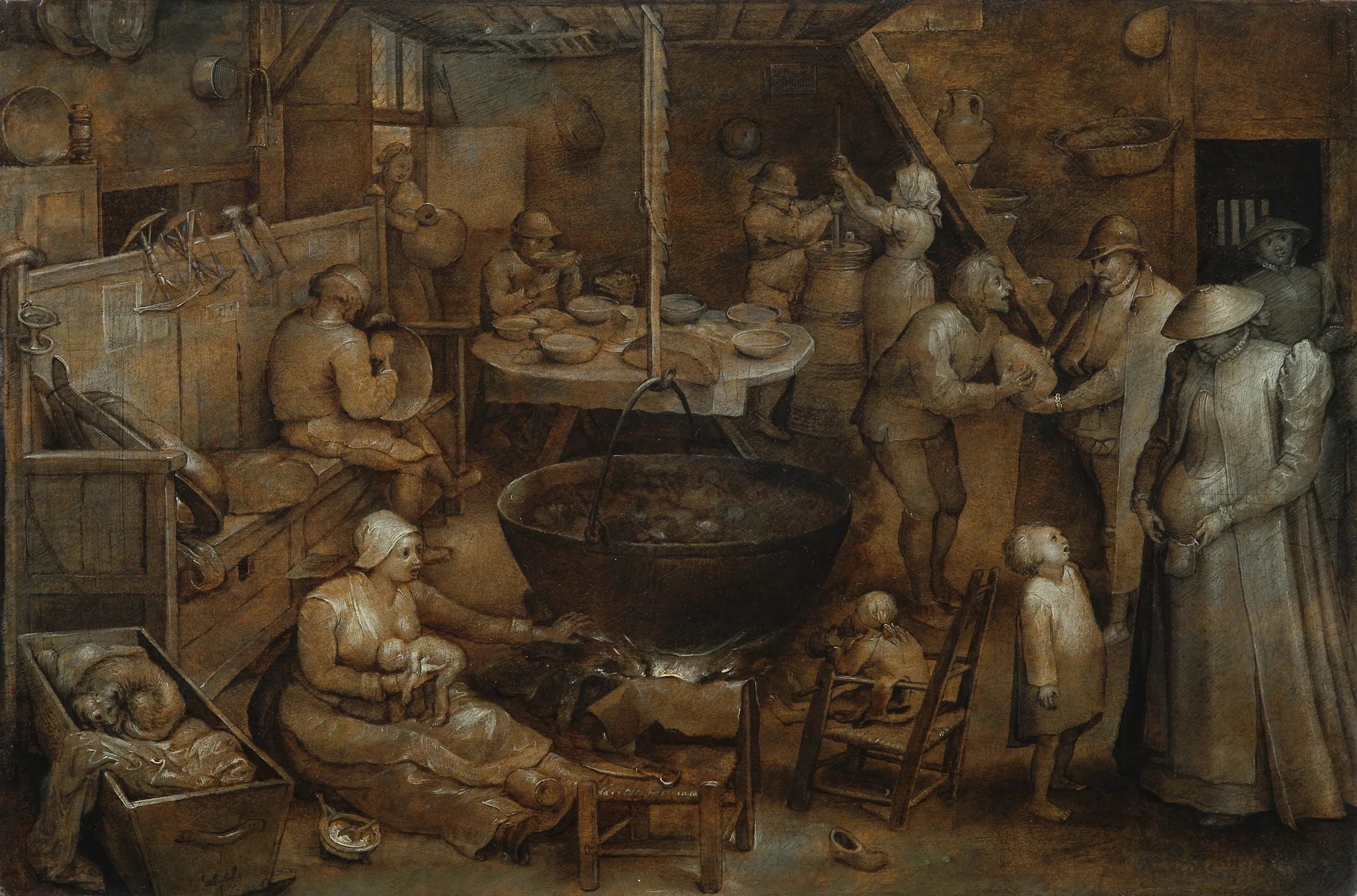 La visite chez le fermier locataire - Jan Brueghel l'Ancien image 1 reproduction de peinture à l’huile