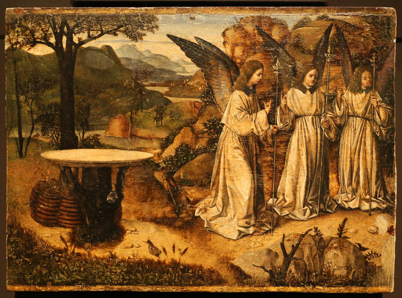 Kolmen enkelin vierailu Aabrahamille - Antonello de Messina