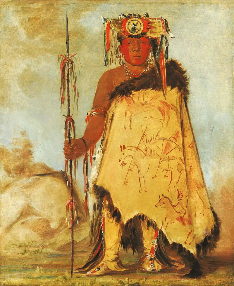 La-wée-re-coo-re-shaw-wee, sotapäällikkö, Pawnee-republikaani - George Catlin