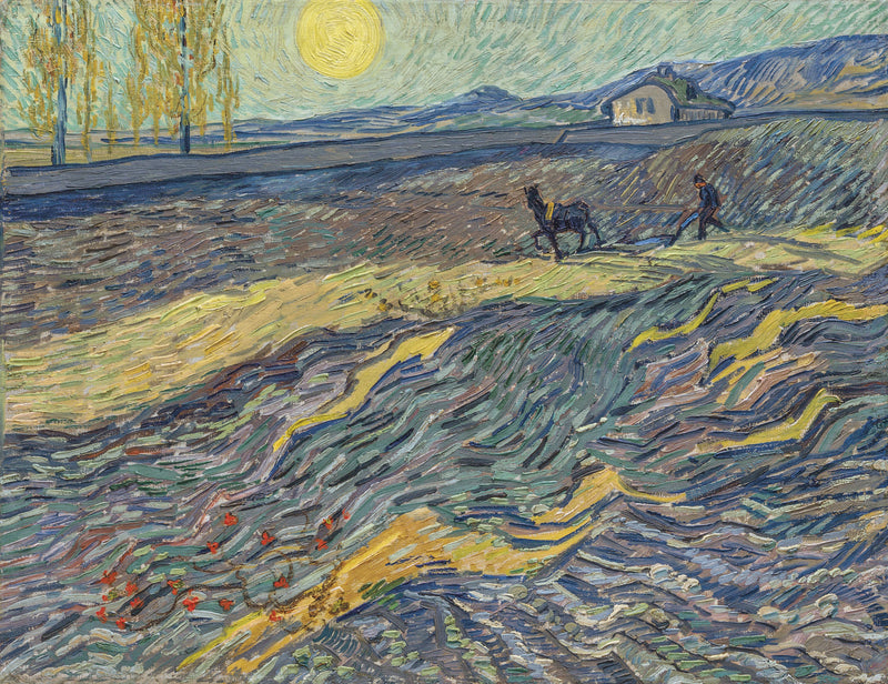 Maanviljelijä pellolla - Vincent van Gogh