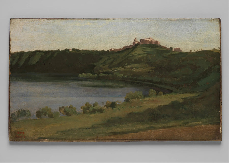 Lac Albano ja Castel Gandolfo - Jean-Baptiste Camille Corot
