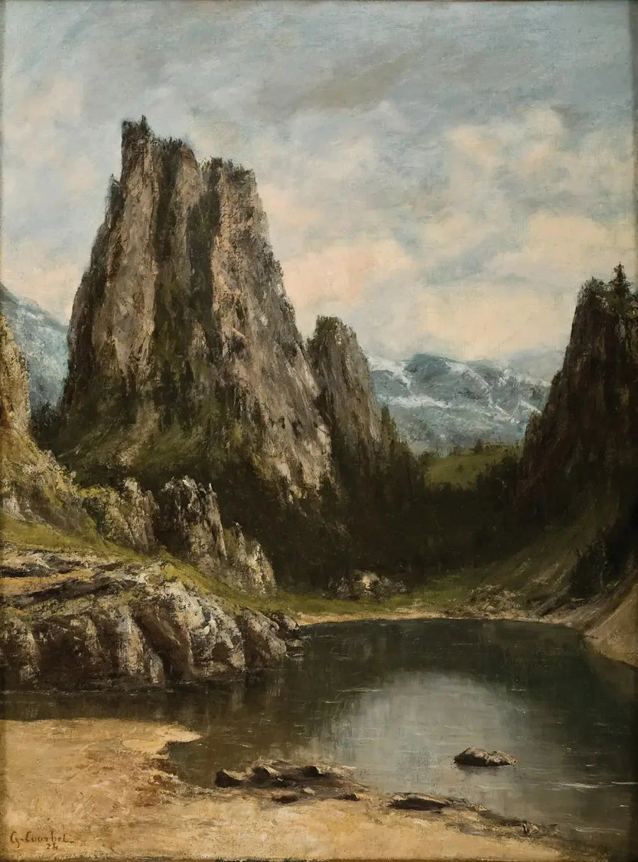 Järvi vuoristossa - Gustave Courbet