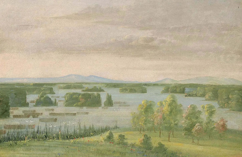 Joutsenjärvi (Joutsenetjärvi), Lähellä Prairien kukkulaa - George Catlin