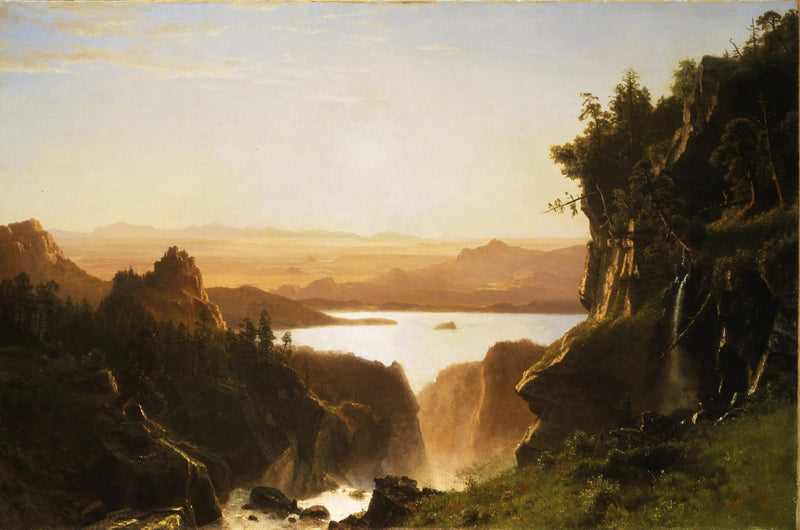 Lac Island, Wind River -ketju, Wyoming - Albert Bierstadt