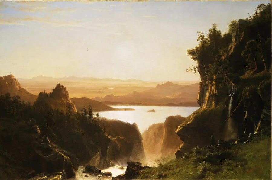 Lac Island, Wind River -ketju, Wyoming - Albert Bierstadt