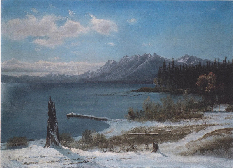 Tahdonjärvi talvella - Albert Bierstadt