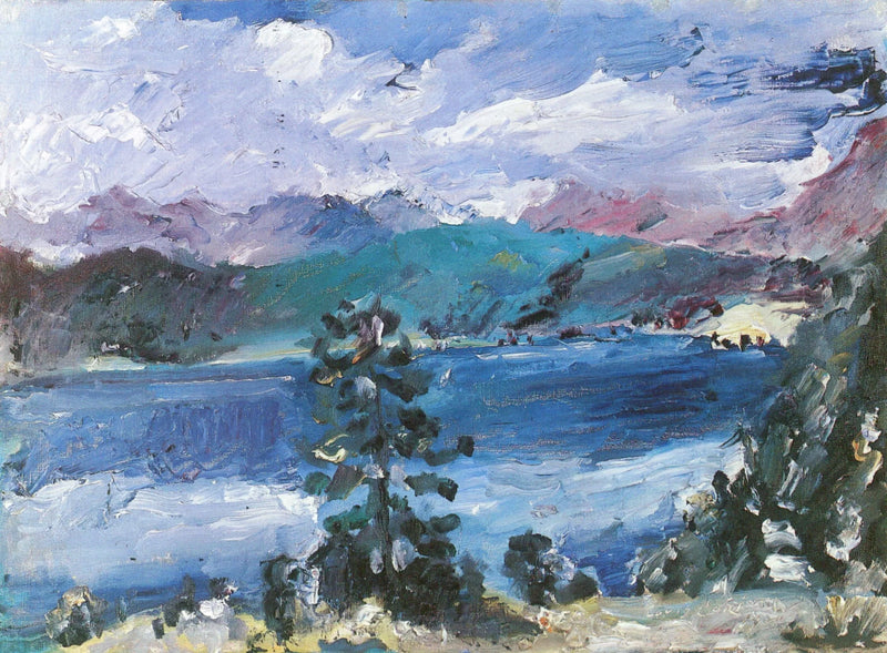 Walchenjärvi lehtikuusilla - Lovis Corinth