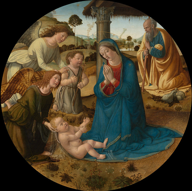 Jeesus-lapsen ylistys - Cosimo Rosselli