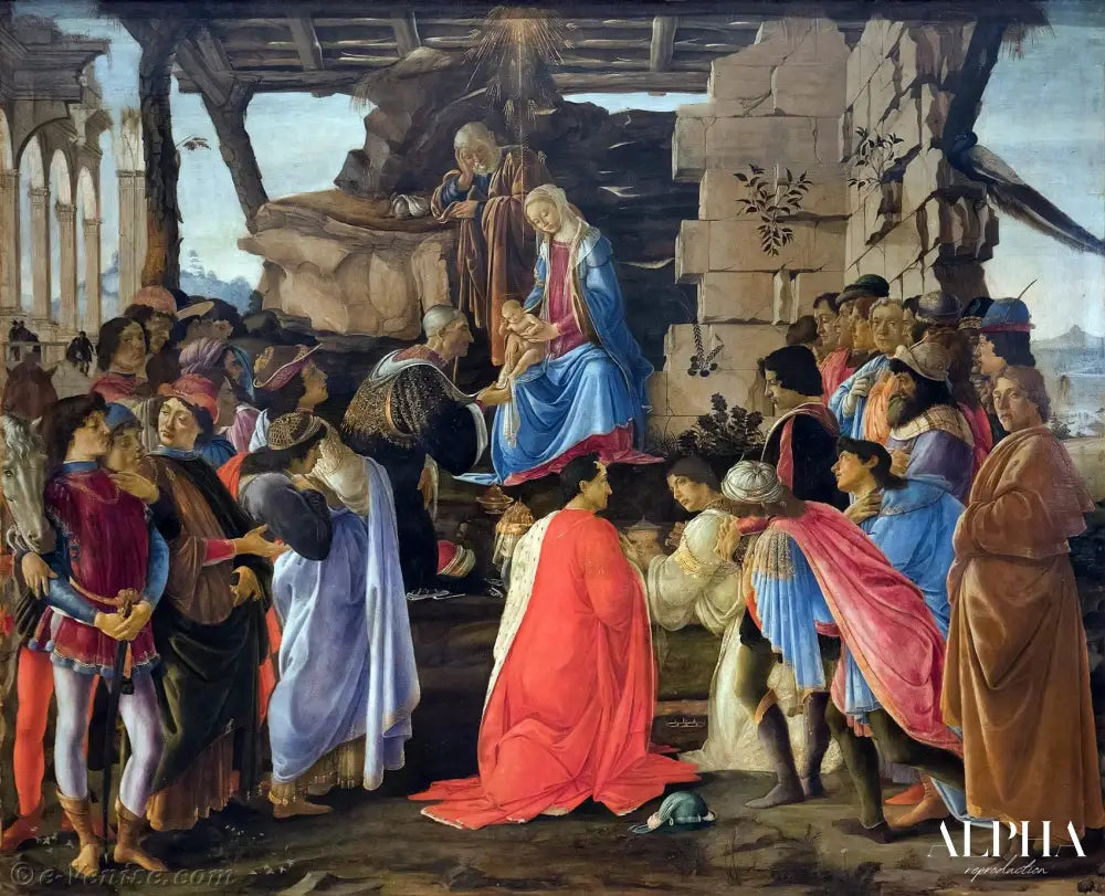 L'adoration des rois - Sandro Botticelli - Reproductions de tableaux et peintures haut de gamme