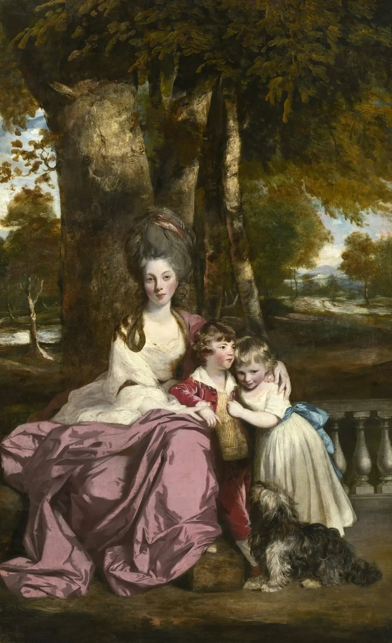 Lady Elizabeth Delmé ja hänen lapsensa - Joshua Reynolds