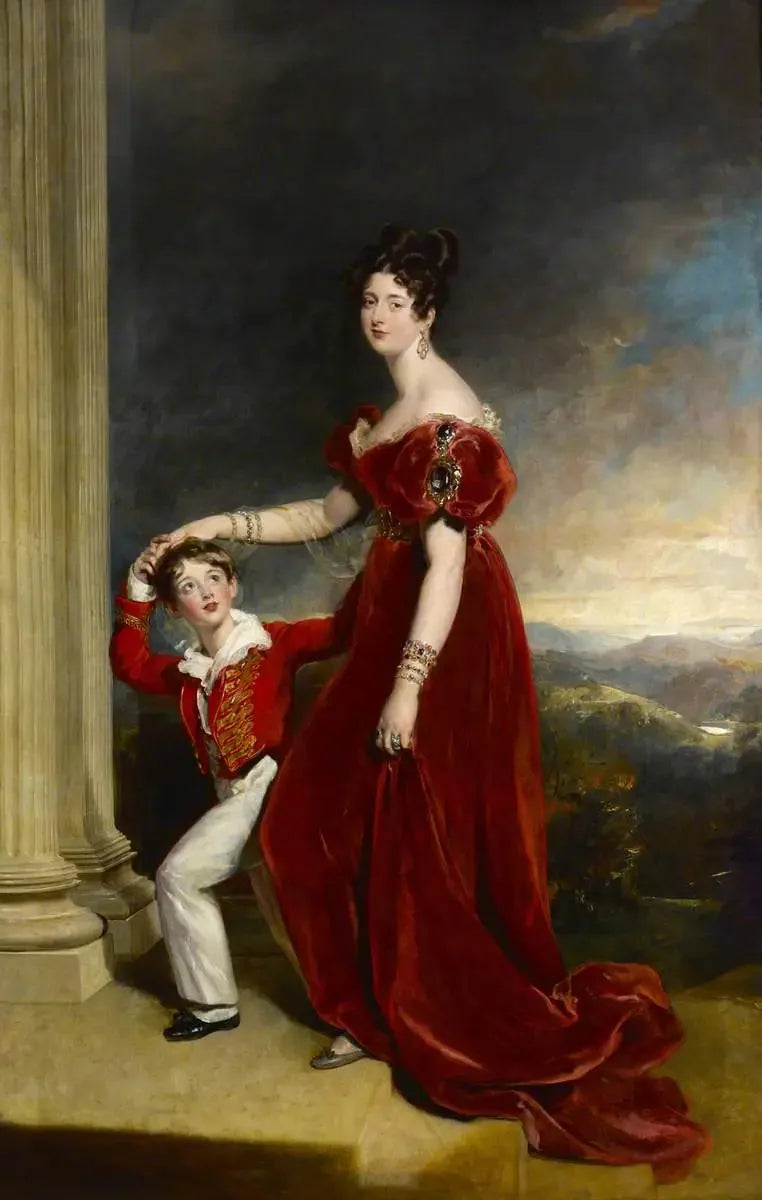 Lady Frances Anne Emily Vane-Tempest, Londonderryn marquise (1800-1865) ja hänen poikansa George Henry Robert Charles William Vane-Tempest, Seahamin viscount, myöhemmin Londonderryn 5. marquis (1821-1884) - Thomas Lawrence