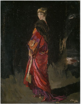 Lady Lavery iltatakissa - John Lavery