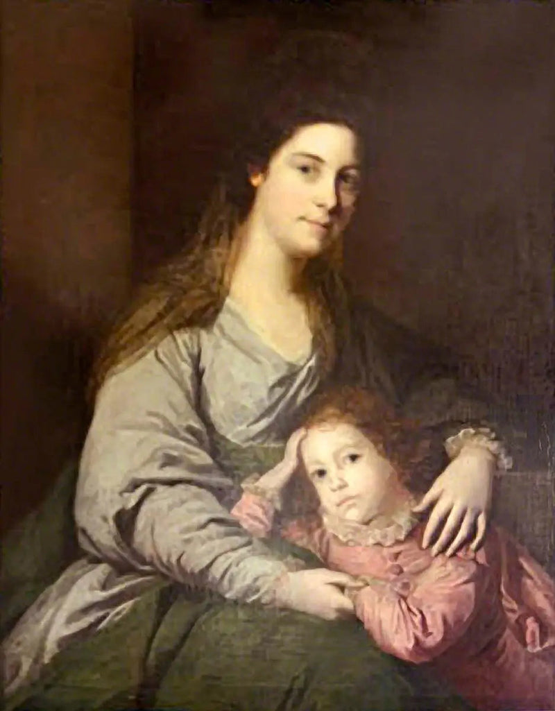 Lady Lepell Phipps (1723–1780) ja hänen poikansa, Charles (?) (1753–1786) - Joshua Reynolds