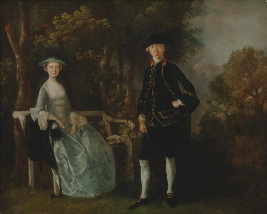 Lady Lloyd ja hänen poikansa, Richard Savage Lloyd, Hintlesham Hallista, Suffolkista - Thomas Gainsborough