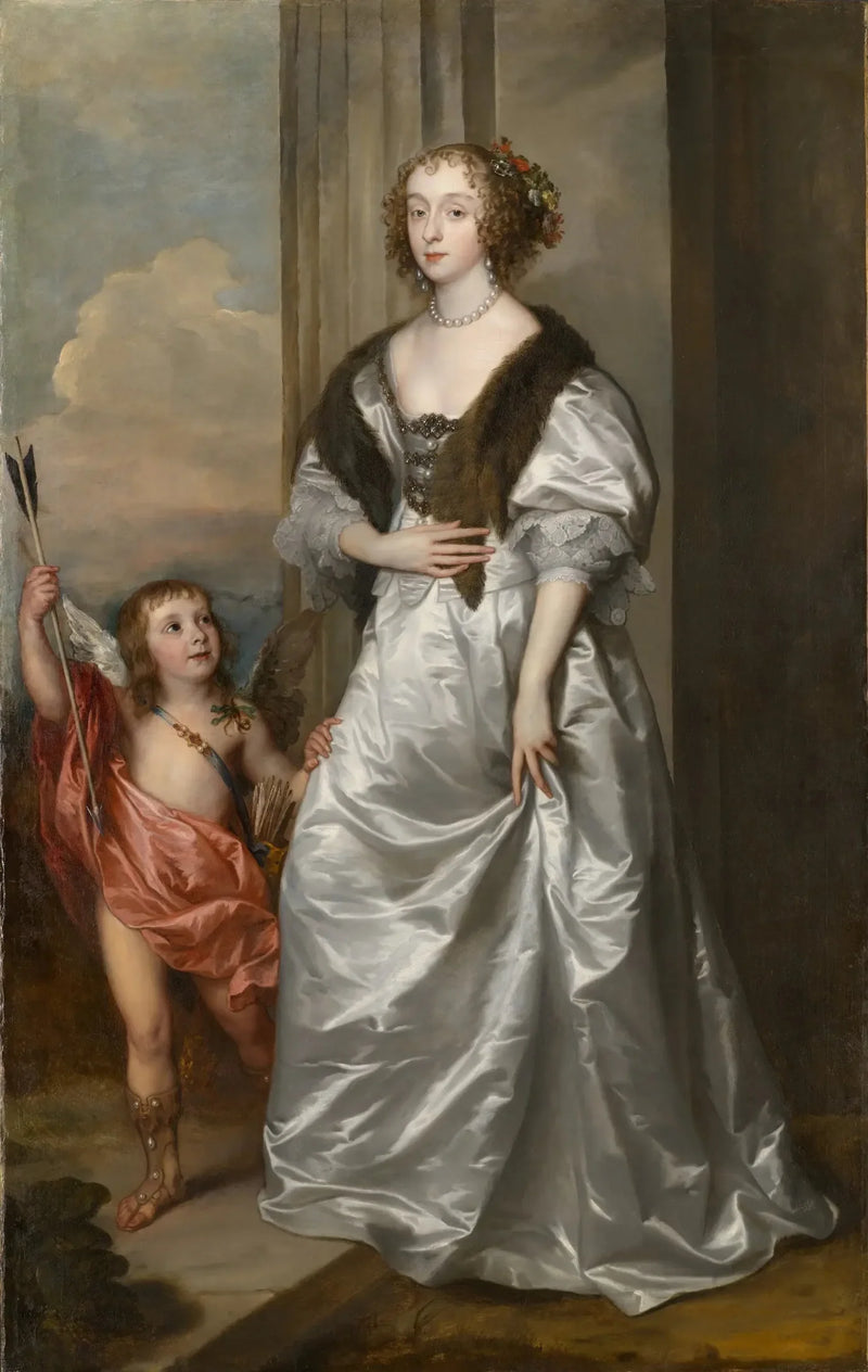 Lady Mary Villiers, tuleva Richmondin ja Lennoxin herttuatar, Charles Hamiltonin kanssa - Antoine van Dyck