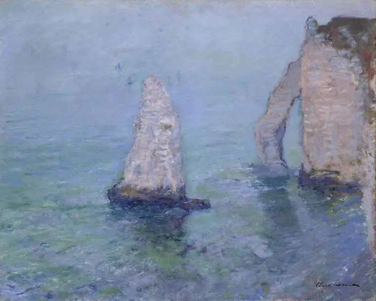 Kalliokärki ja Avalin portti, Étretat - Claude Monet