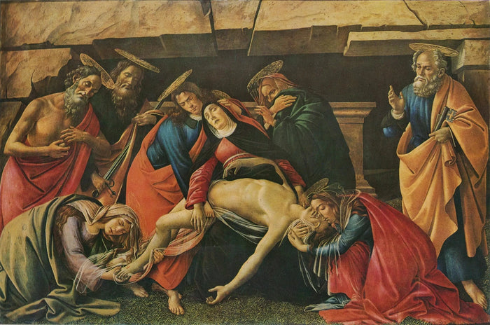 Münchenin kuolleen Kristuksen valitus, noin 1490-1495 - Botticelli