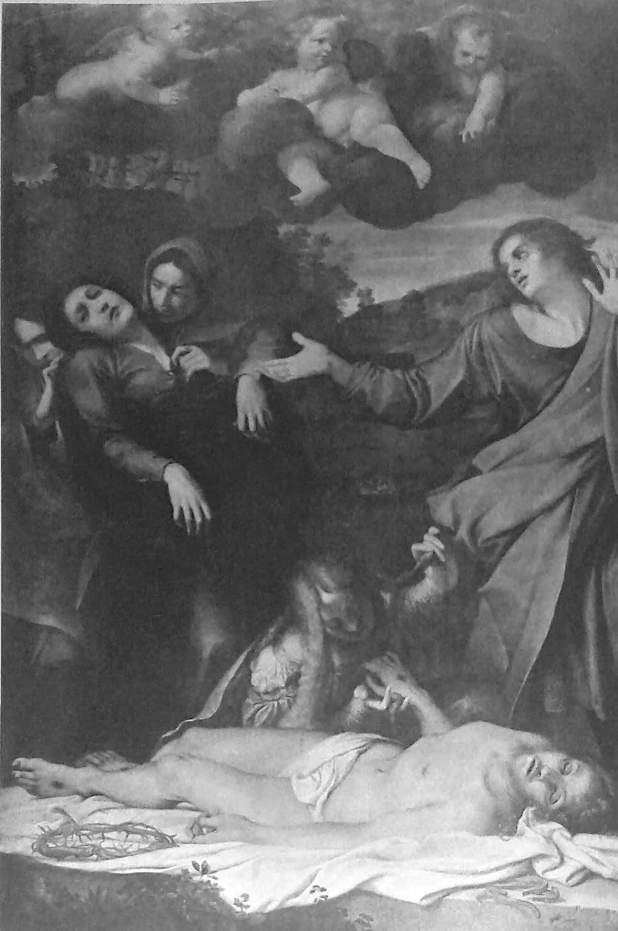 Kristuksen kuoleman surunvalitus - Annibale Carracci
