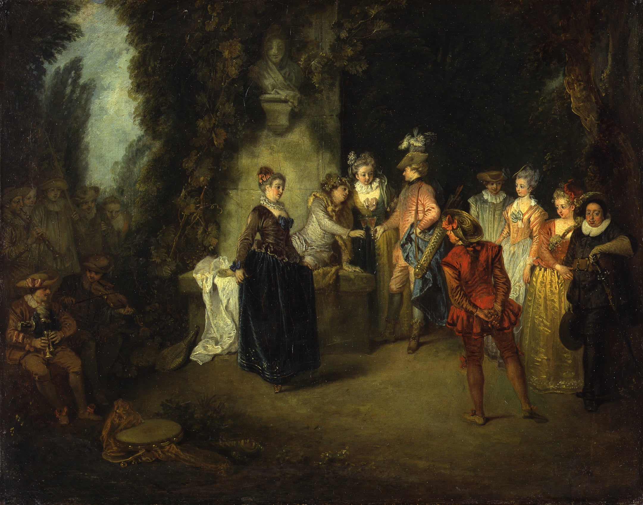 L’amour à la Comédie française - Antoine Watteau - Alpha Reproduction