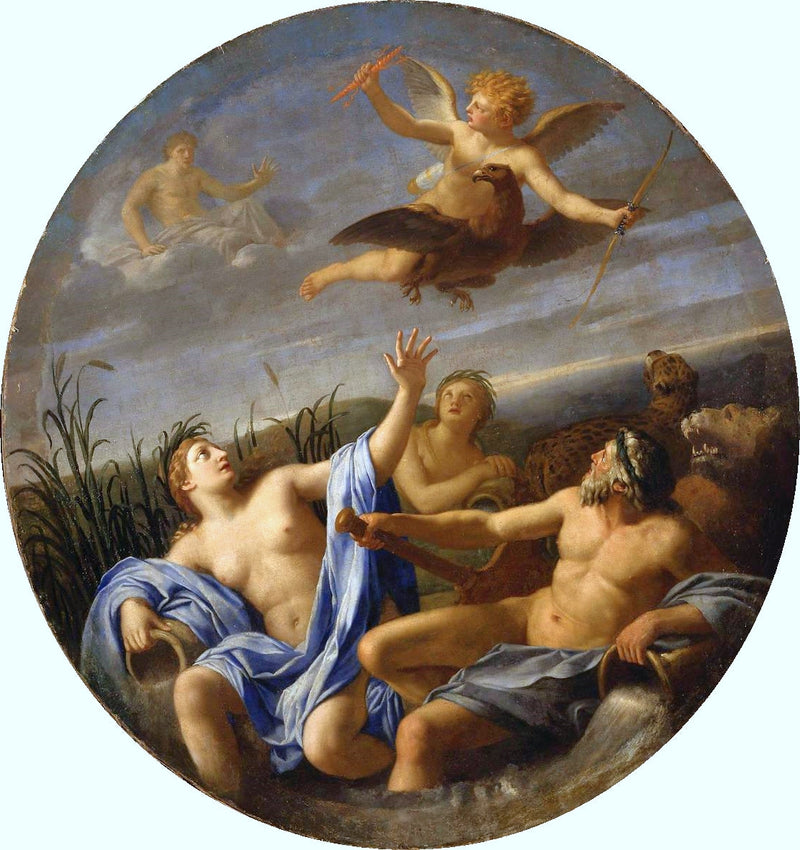 Rakkaus varastaa salaman Jupiterilta - Eustache Le Sueur