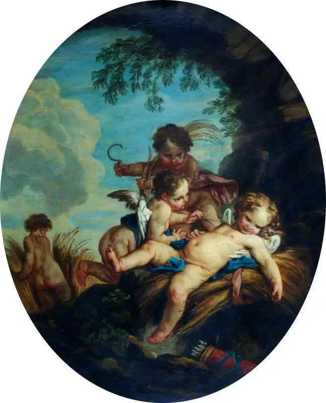Rakkauden niittäjä (Cupidon niittäjä) - François Boucher