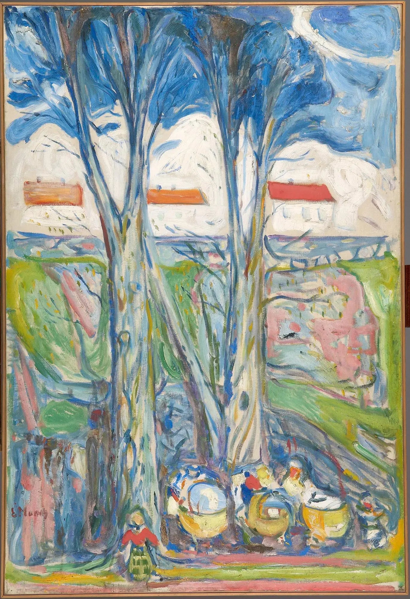 Landeaux sous de grands arbres - Edvard Munch image 1 tableau peint à l’huile sur toile