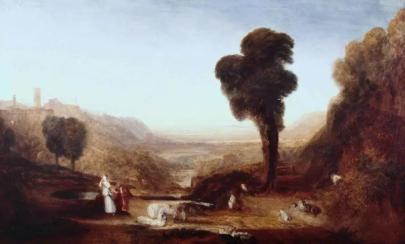 Maisema: Kristus ja Samarian nainen - J. M. W. Turner