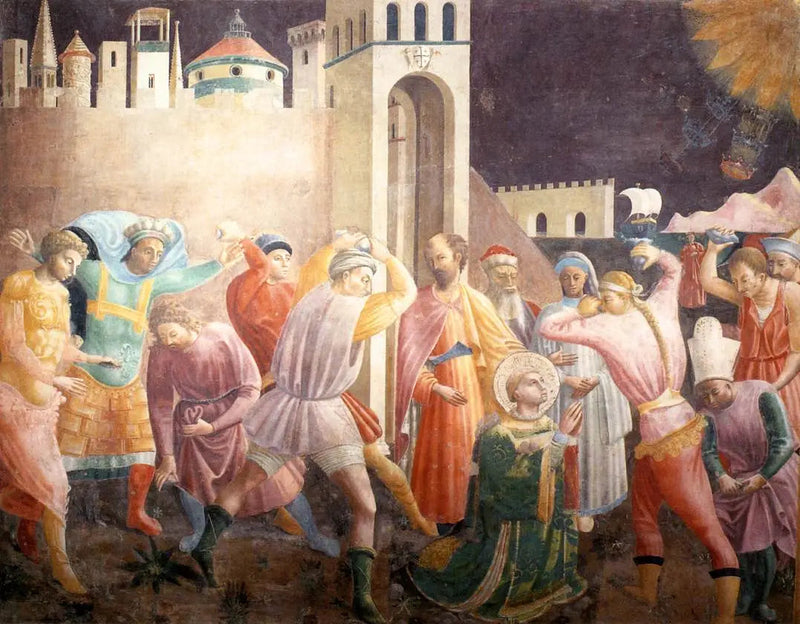 Etienne'n kivittäminen - Paolo Uccello