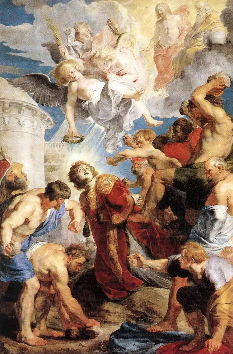Pyövelitys Pyhän Stefanoksen - Peter Paul Rubens