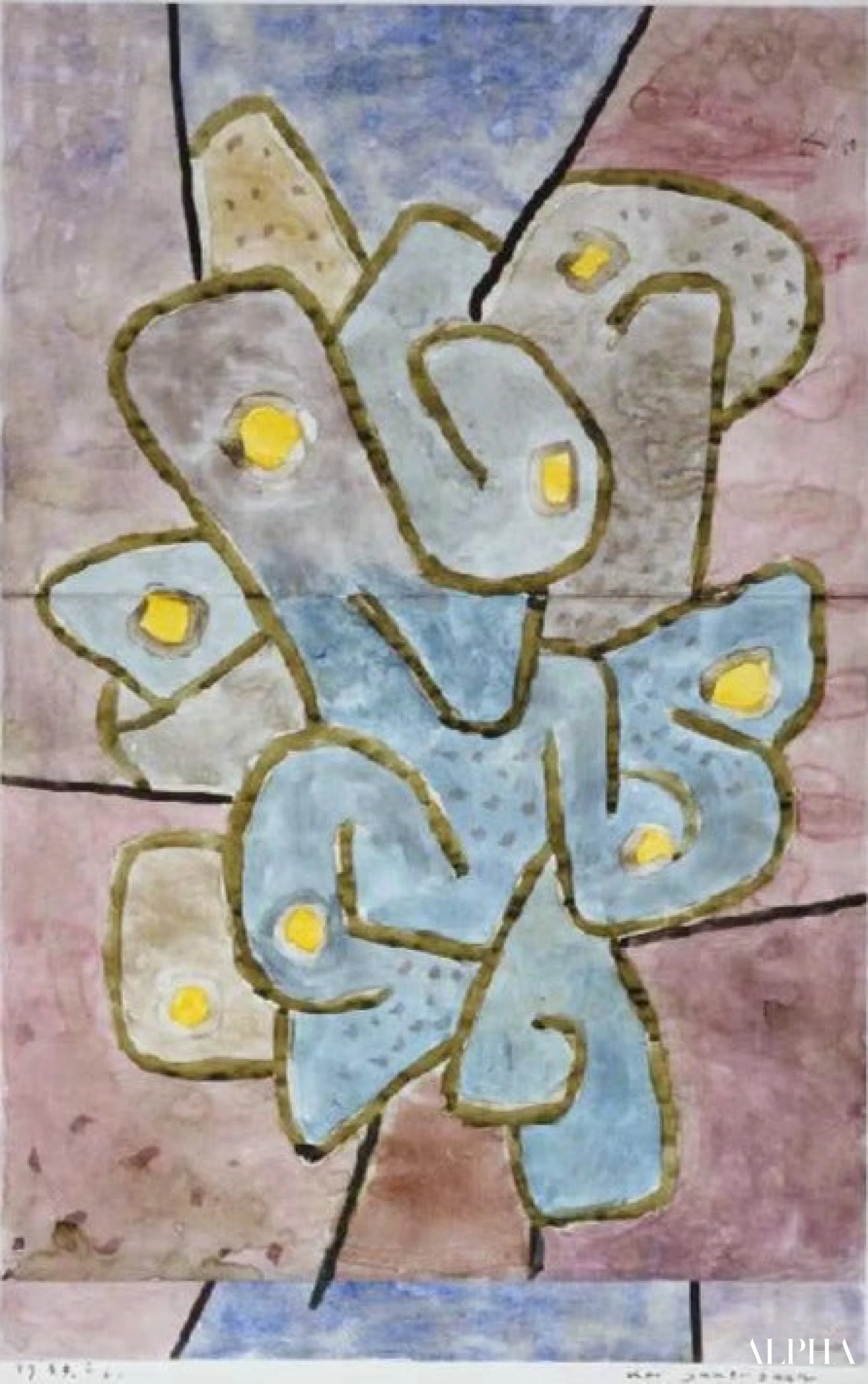 Hapan puu - Paul Klee - Korkealaatuiset taulujen ja maalauksien reproduktiot