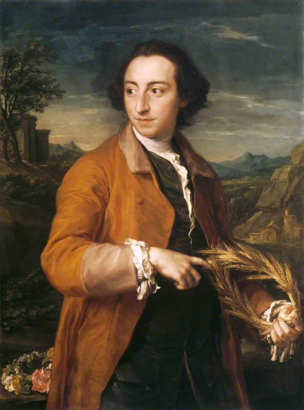Lascelles Raymond Iremonger (1718/19–1793) maissin ja ruusujen seppeleillä - Pompeo Batoni