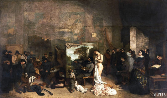 L'Atelier du peintre - Gustave Courbet - Reproductions de tableaux et peintures haut de gamme