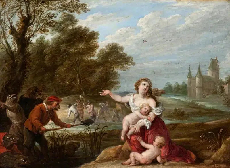 Latone ja Lykiain maatilalliset - David Teniers nuorempi