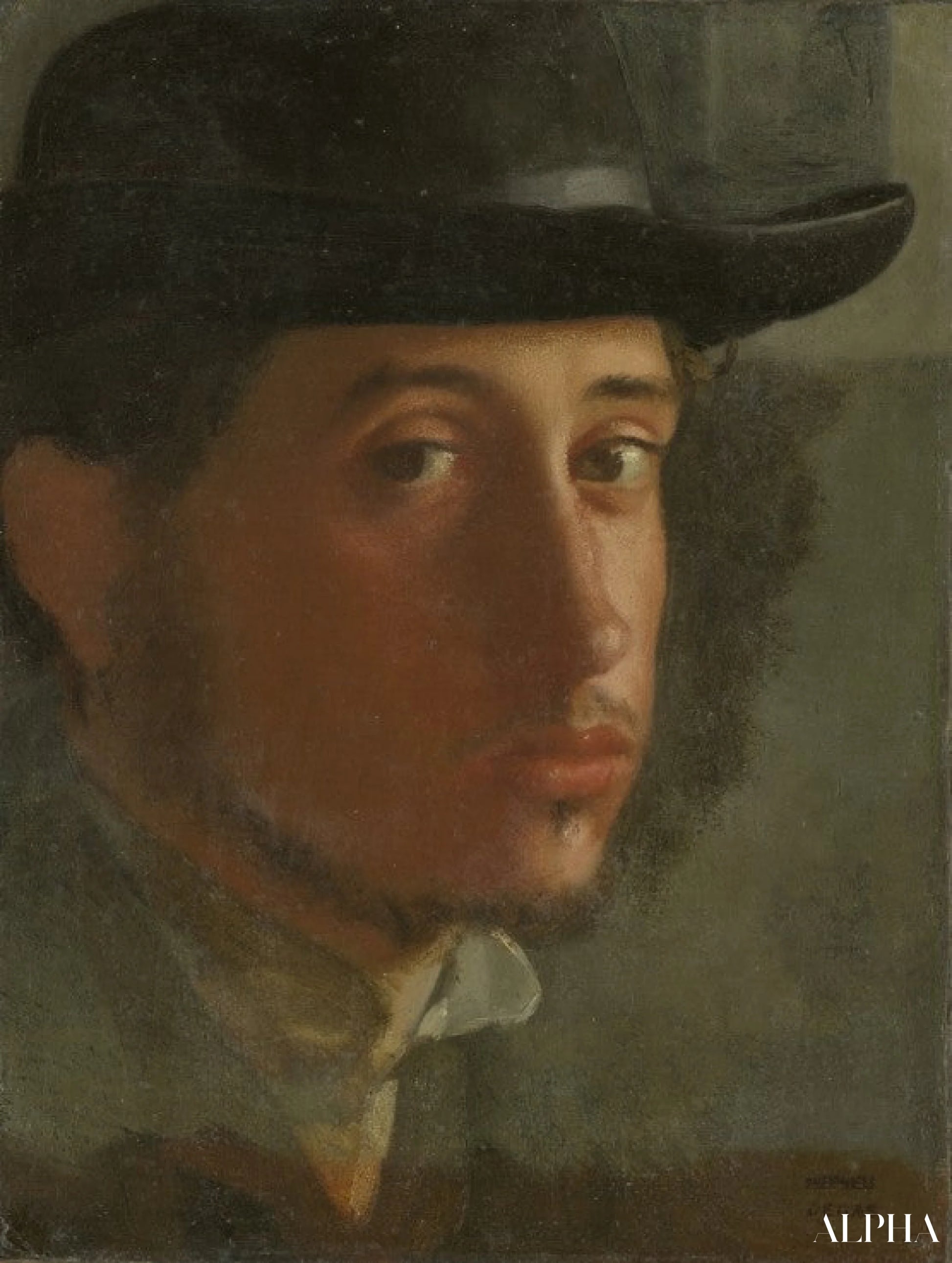 L'autoportrait - Edgar Degas - Reproductions de tableaux et peintures haut de gamme