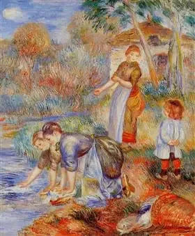 Pyykkärit - Pierre-Auguste Renoir