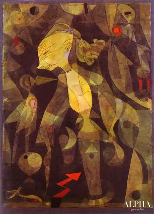 L'aventure d'une jeune femme - Paul Klee - Reproductions de tableaux et peintures haut de gamme