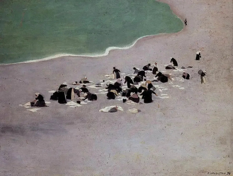 Étretatin pesukoneet - Félix Vallotton