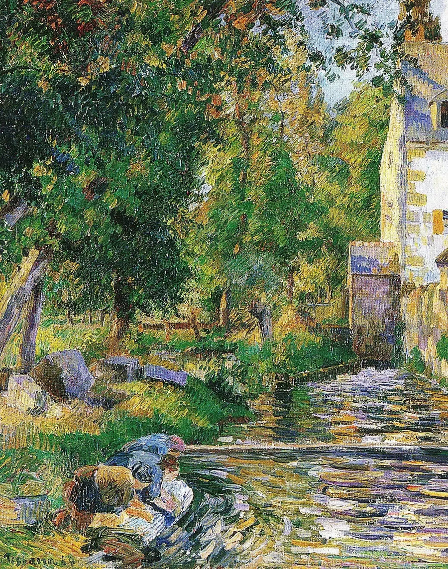 Osnyn pesula ja mylly - Camille Pissarro