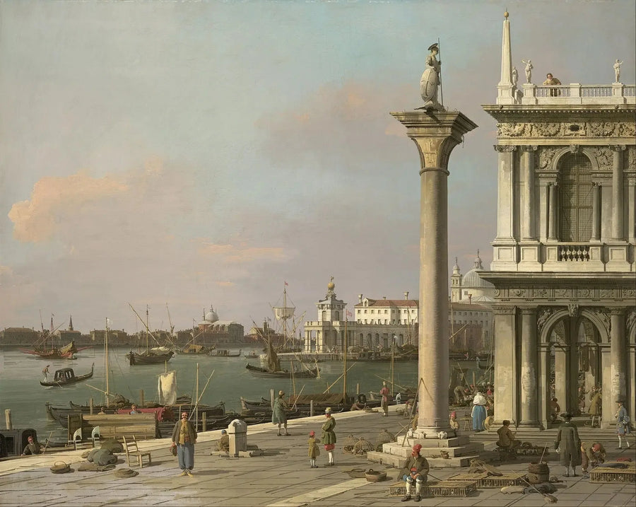 San Marcoksen satama-alue Piazzettalta - Canaletto