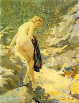 Kylpijä - Robert Lewis Reid