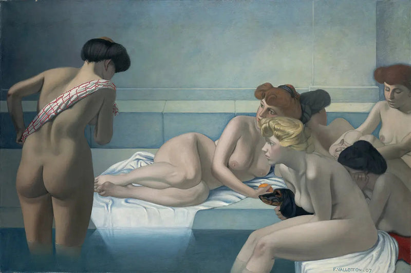 Turkkilainen kylpy - Félix Vallotton