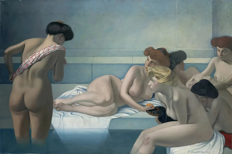 Turkkilainen kylpy - Félix Vallotton