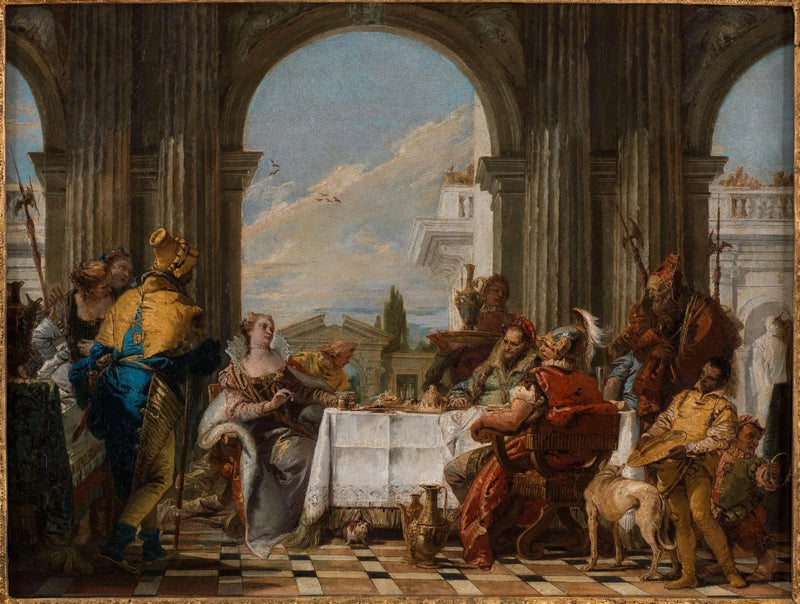 Kleopatran juhla - Giovanni Battista Tiepolo