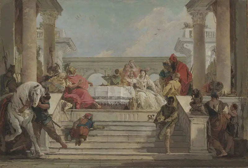 Kleopatran juhla - Giovanni Battista Tiepolo