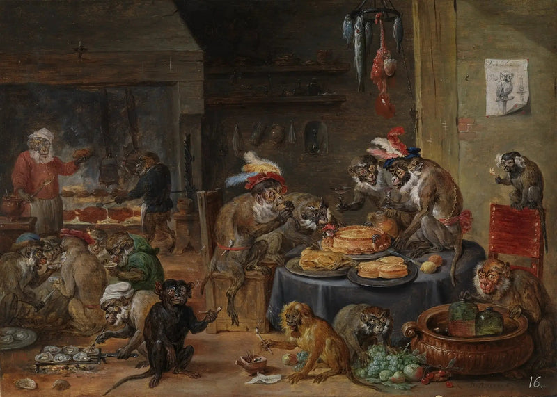Apinan juhla - David Teniers nuorempi