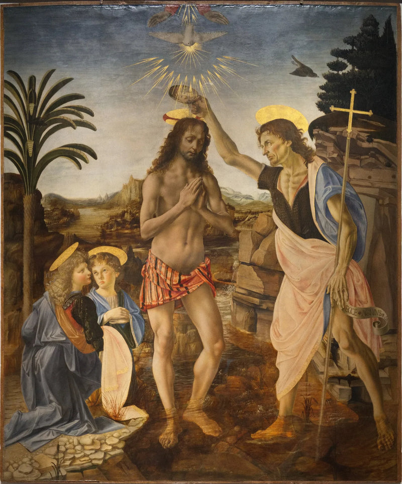 Le Baptême du Christ - Andrea del Verrocchio
