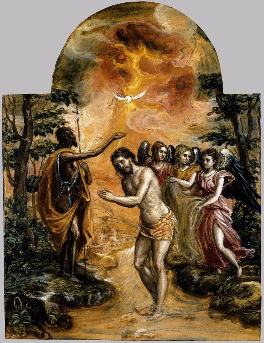 Kristuksen kaste - El Greco