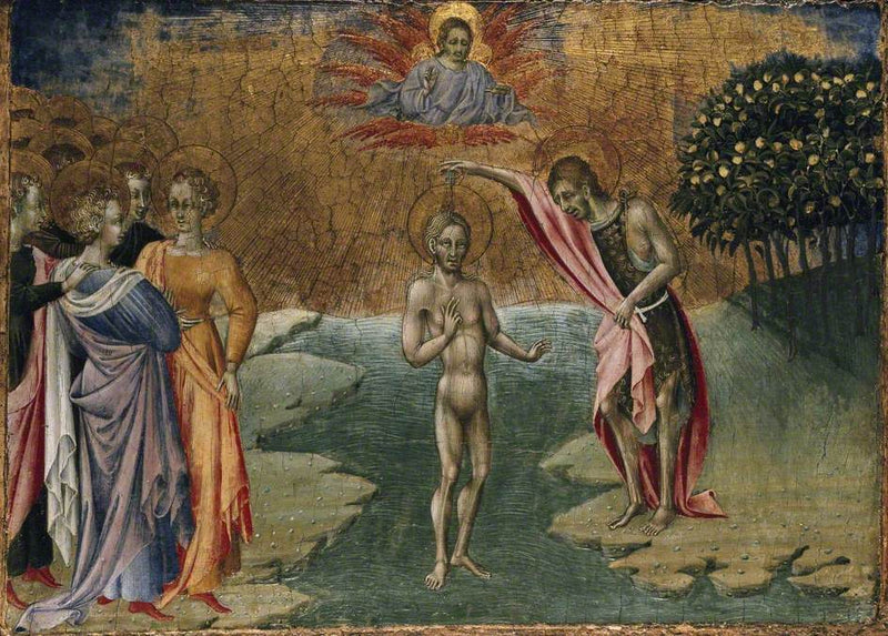 Kristuksen kaste - Giovanni di Paolo