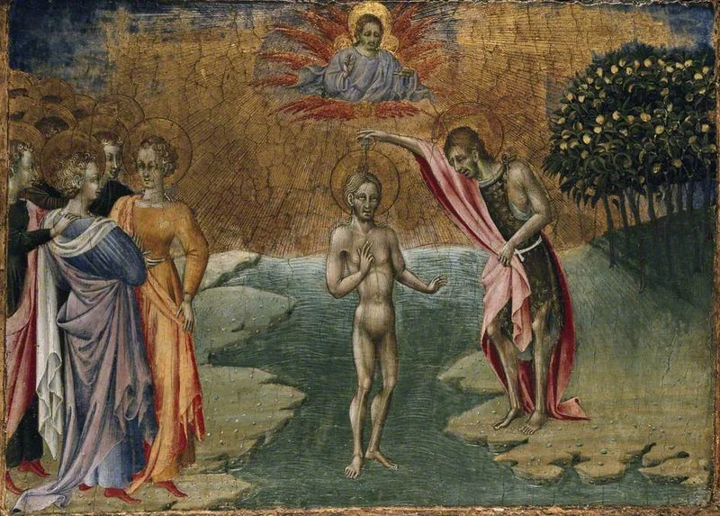 Kristuksen kaste - Giovanni di Paolo