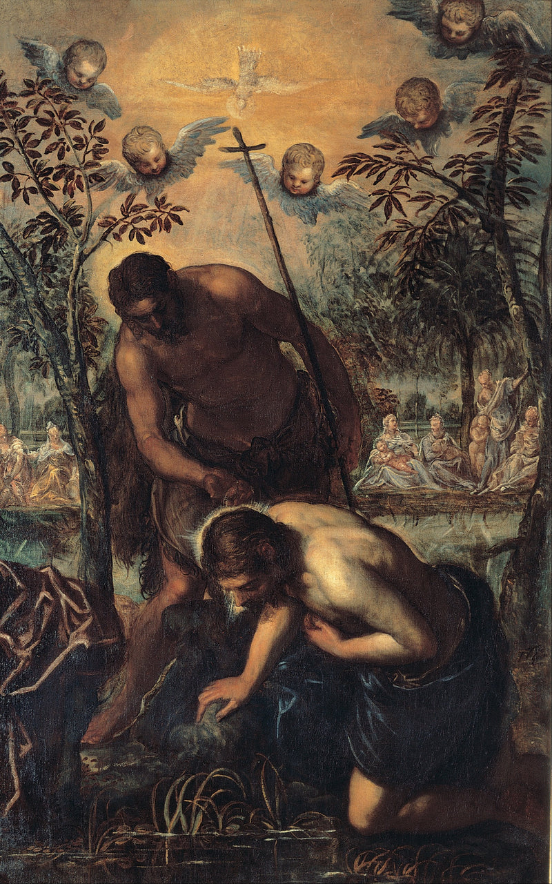 Kristuksen kaste - Jacopo Tintoretto